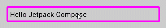 a gif showing clickable jetpack compose modifiers