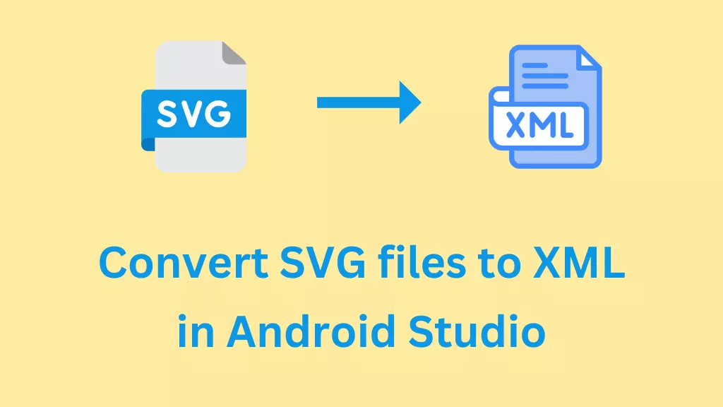 How to Convert SVG to XML in Android Studio
